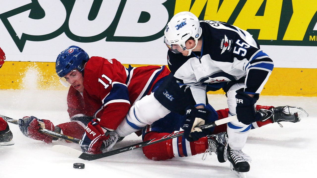 Jets edge Canadiens on road